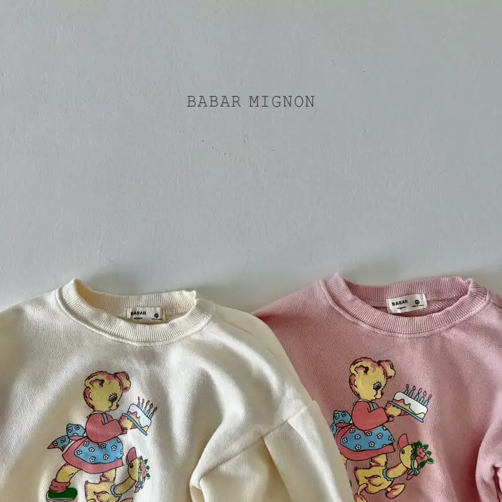 Babar Mignon - Korean Children Fashion - #childrensboutique - Cake Sweatshirt - 3