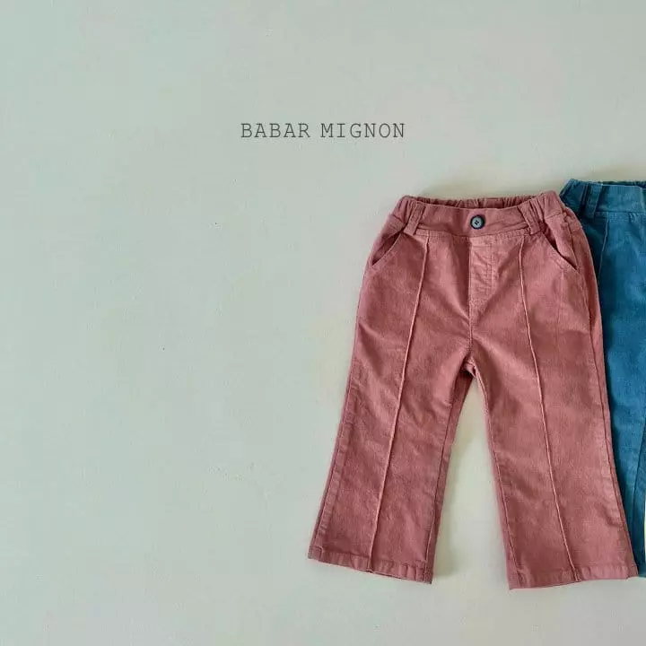 Babar Mignon - Korean Children Fashion - #childrensboutique - Rib Bootscut Pants - 2