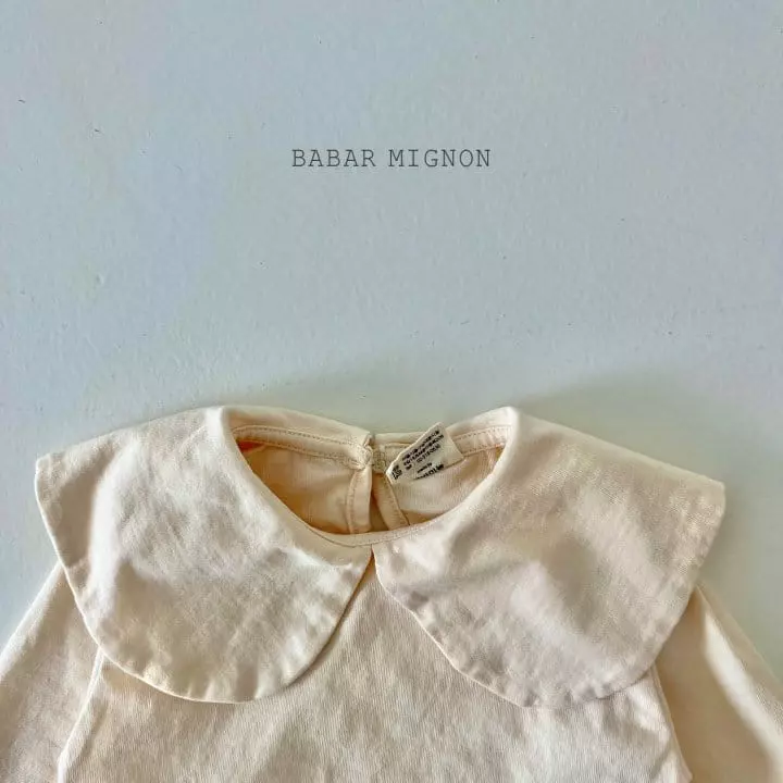 Babar Mignon - Korean Children Fashion - #childrensboutique - Basic Big Collar Tee - 11