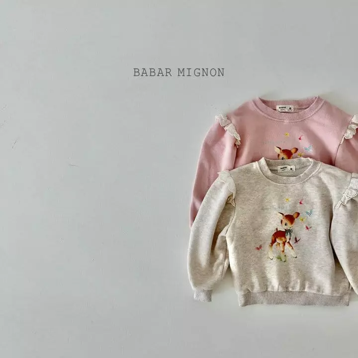 Babar Mignon - Korean Children Fashion - #childrensboutique - Dear Lace Sweatshirt - 6