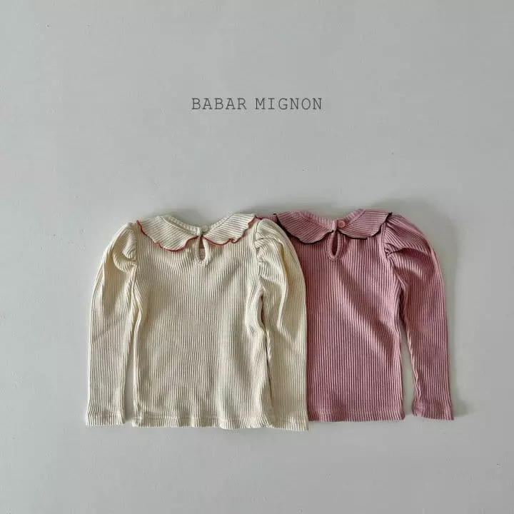 Babar Mignon - Korean Children Fashion - #designkidswear - Rib Puff Tee - 5