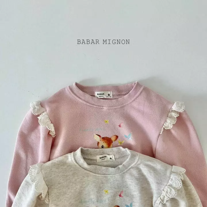 Babar Mignon - Korean Children Fashion - #designkidswear - Dear Lace Sweatshirt - 7