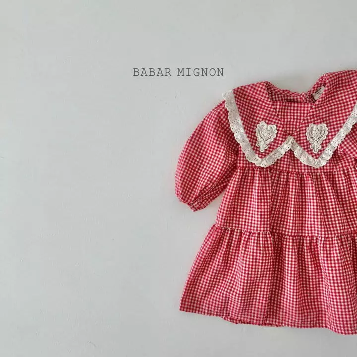 Babar Mignon - Korean Children Fashion - #discoveringself - Small Check One-piece - 8