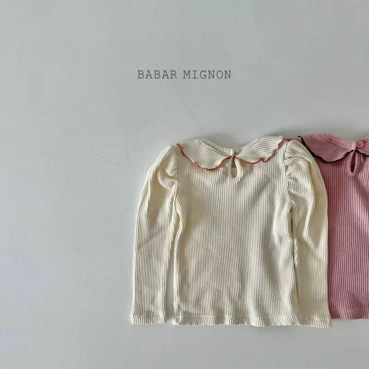 Babar Mignon - Korean Children Fashion - #discoveringself - Rib Puff Tee - 6