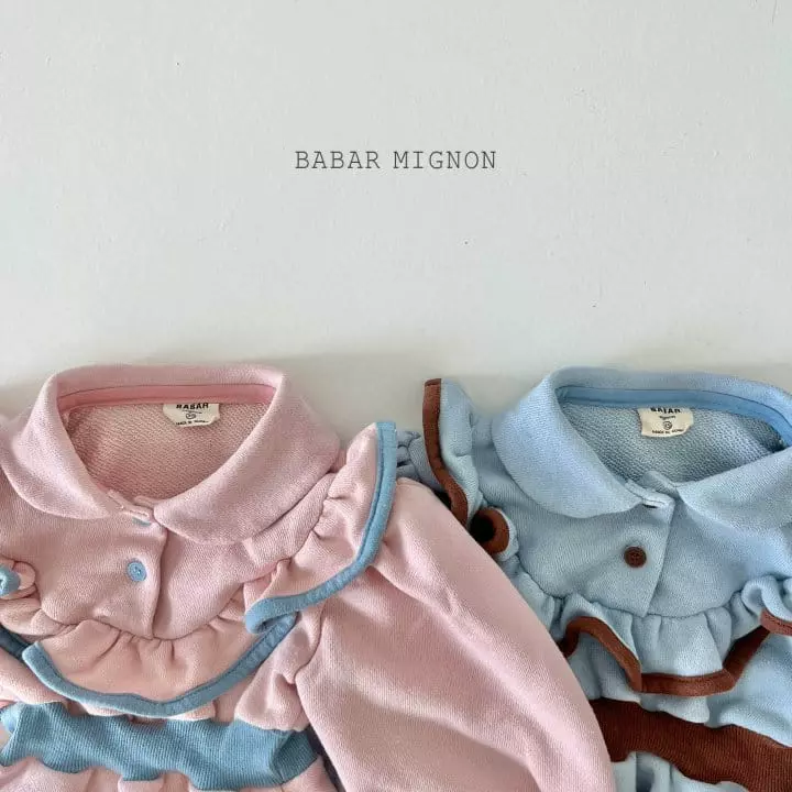 Babar Mignon - Korean Children Fashion - #discoveringself - Frill Collar One-piece - 3
