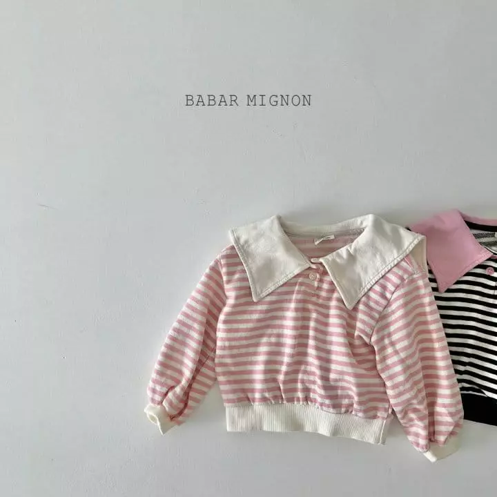Babar Mignon - Korean Children Fashion - #discoveringself - Big Collar Sweatshisrt - 2