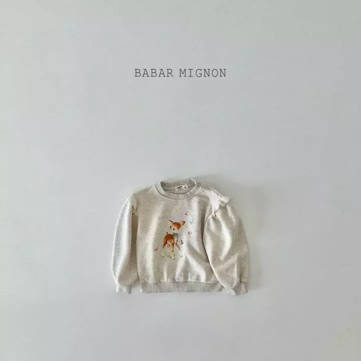 Babar Mignon - Korean Children Fashion - #discoveringself - Dear Lace Sweatshirt - 8