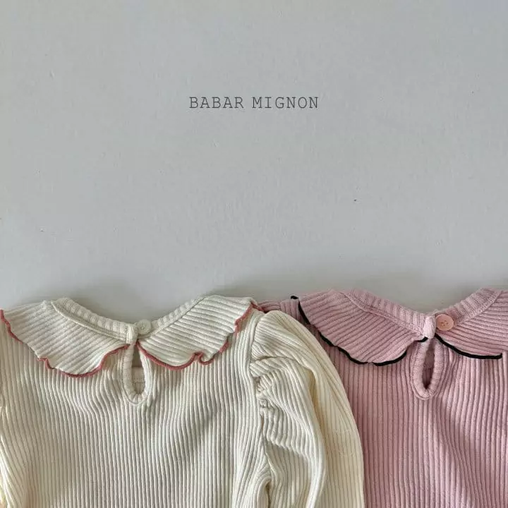 Babar Mignon - Korean Children Fashion - #fashionkids - Rib Puff Tee - 7