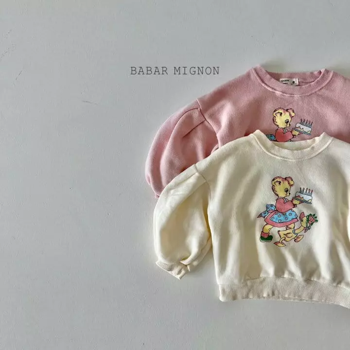 Babar Mignon - Korean Children Fashion - #fashionkids - Cake Sweatshirt - 6