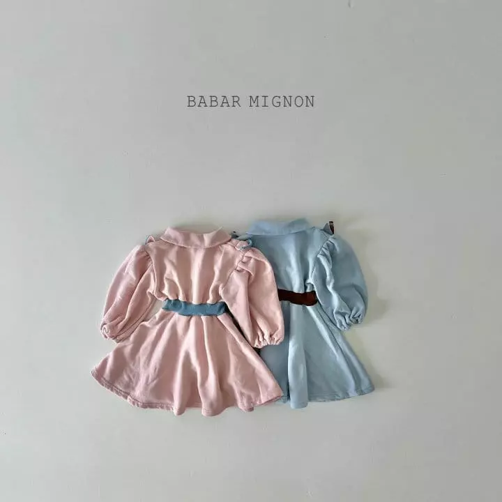 Babar Mignon - Korean Children Fashion - #discoveringself - Frill Collar One-piece - 4