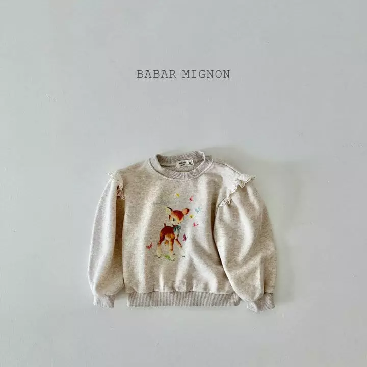 Babar Mignon - Korean Children Fashion - #fashionkids - Dear Lace Sweatshirt - 9