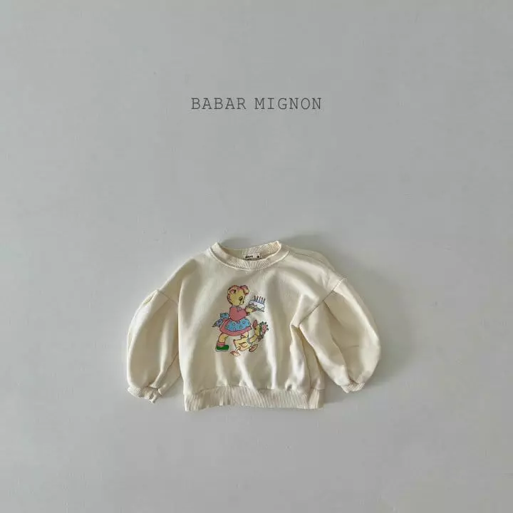 Babar Mignon - Korean Children Fashion - #kidsshorts - Cake Sweatshirt - 7