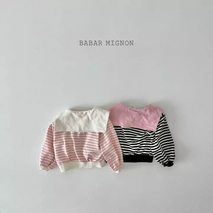 Babar Mignon - Korean Children Fashion - #fashionkids - Big Collar Sweatshisrt - 4