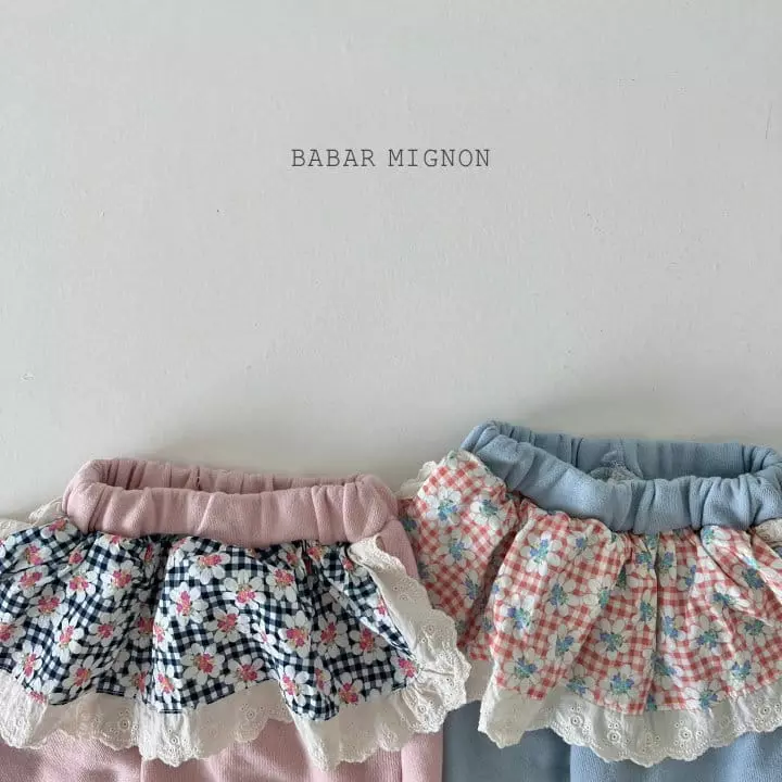 Babar Mignon - Korean Children Fashion - #kidsshorts - Flower Pants - 3