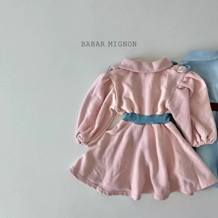 Babar Mignon - Korean Children Fashion - #kidsstore - Frill Collar One-piece - 6