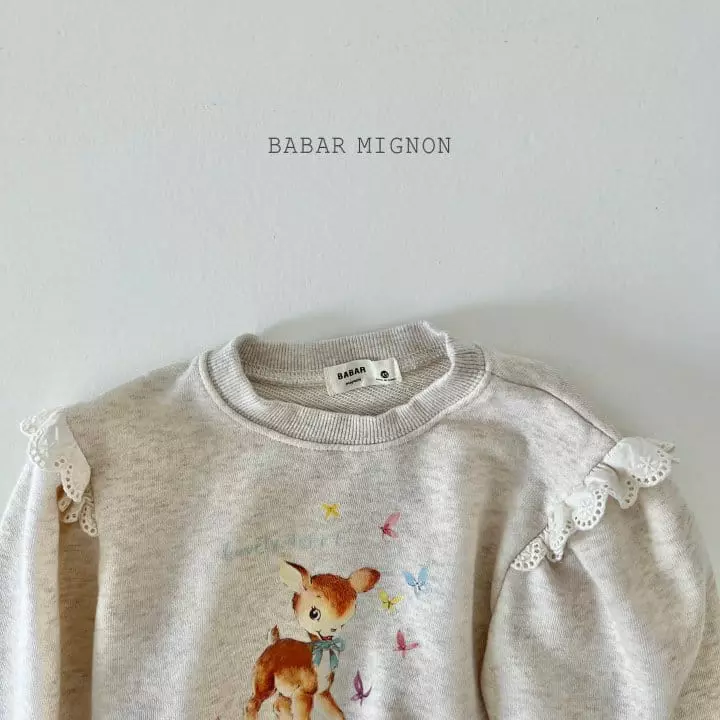 Babar Mignon - Korean Children Fashion - #kidsstore - Dear Lace Sweatshirt - 11