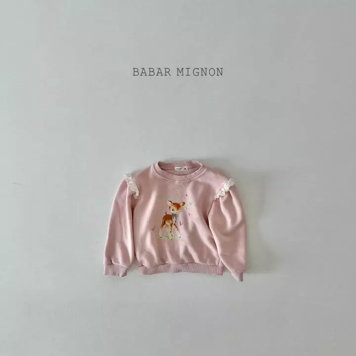 Babar Mignon - Korean Children Fashion - #kidzfashiontrend - Dear Lace Sweatshirt - 12