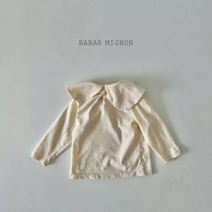 Babar Mignon - Korean Children Fashion - #littlefashionista - Basic Big Collar Tee - 5