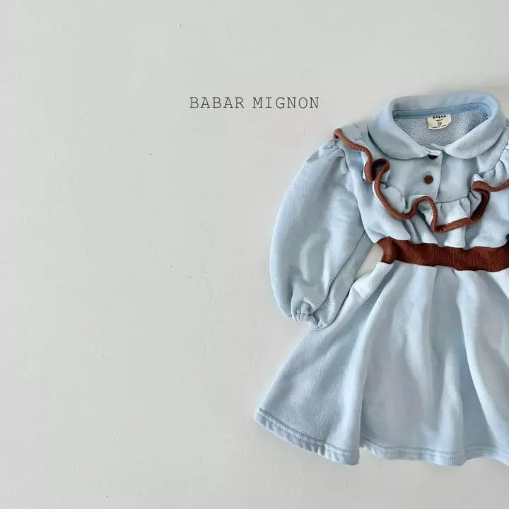 Babar Mignon - Korean Children Fashion - #magicofchildhood - Frill Collar One-piece - 10