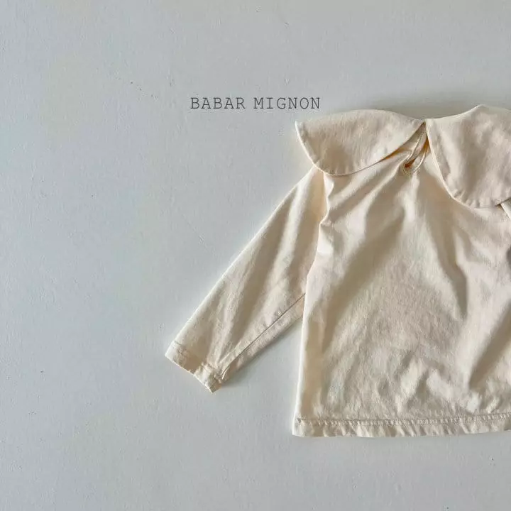 Babar Mignon - Korean Children Fashion - #magicofchildhood - Basic Big Collar Tee - 6