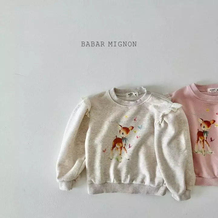 Babar Mignon - Korean Children Fashion - #minifashionista - Dear Lace Sweatshirt - 2