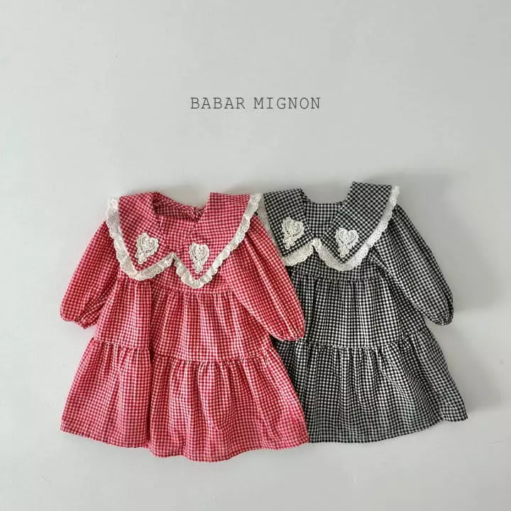 Babar Mignon - Korean Children Fashion - #prettylittlegirls - Small Check One-piece