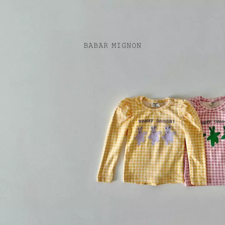 Babar Mignon - Korean Children Fashion - #prettylittlegirls - Rabbit Puff Tee - 2