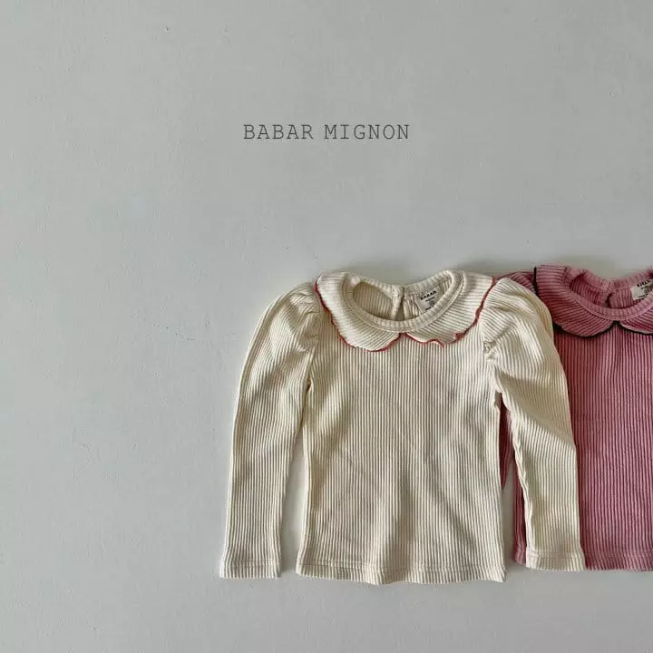 Babar Mignon - Korean Children Fashion - #stylishchildhood - Rib Puff Tee - 2