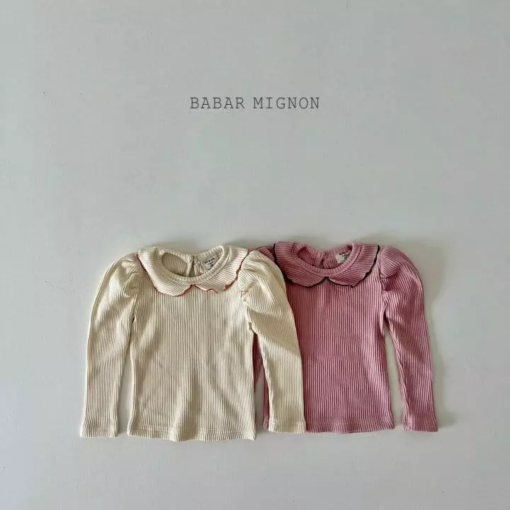 Babar Mignon - Korean Children Fashion - #toddlerclothing - Rib Puff Tee
