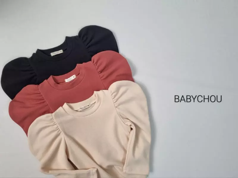 Babychou - Korean Children Fashion - #discoveringself - Big Puff Tee