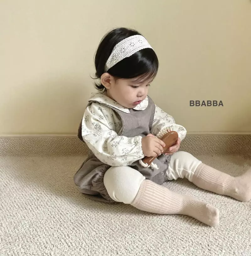 Bbabba - Korean Baby Fashion - #babyootd - Coi Rib Baby Bodysuit - 2