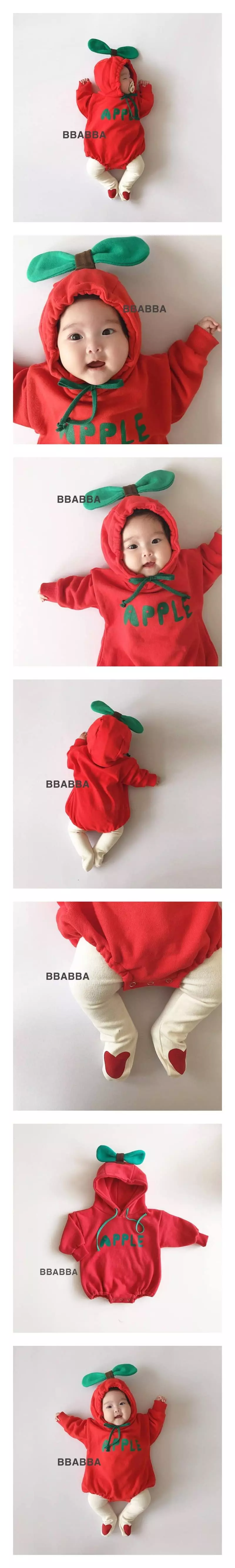 Bbabba - Korean Baby Fashion - #babyoutfit - Apple Bodysuit