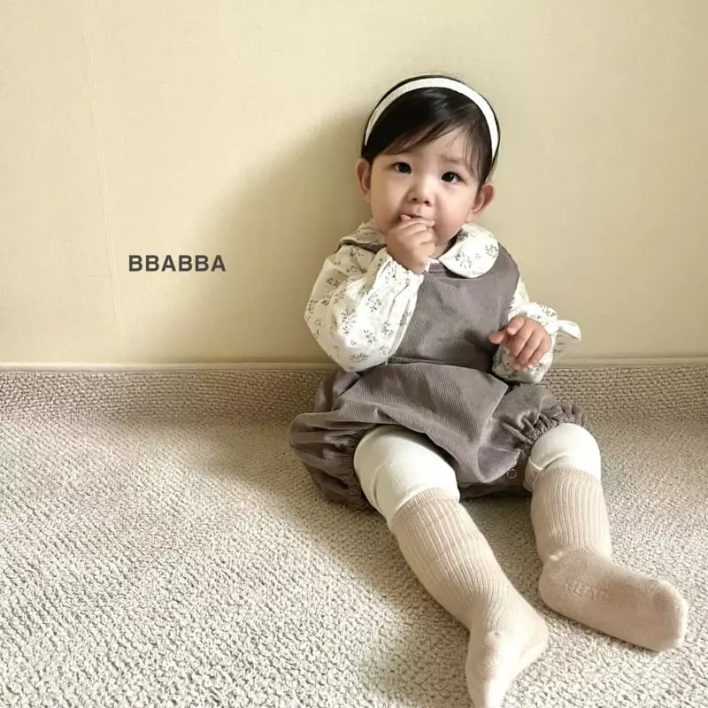 Bbabba - Korean Baby Fashion - #babyoutfit - Coi Rib Baby Bodysuit - 3