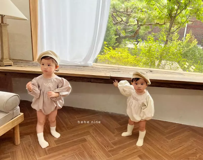 Bebe Nine - Korean Baby Fashion - #babyboutique - Bera Embroidery Bodysuit - 7