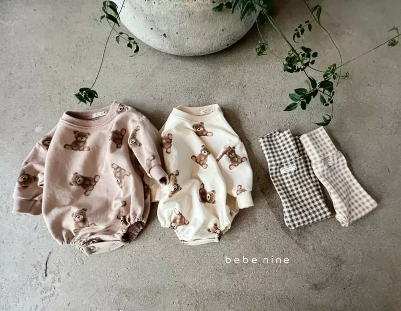 Bebe Nine - Korean Baby Fashion - #babyboutiqueclothing - Bear Doll Bodysuit - 5
