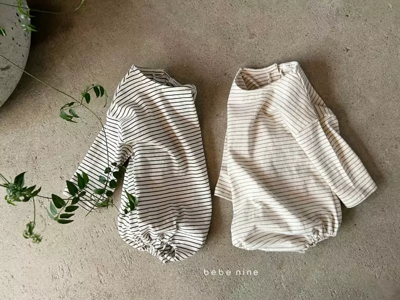 Bebe Nine - Korean Baby Fashion - #babyboutiqueclothing - Otte Stripes Bodysuit
