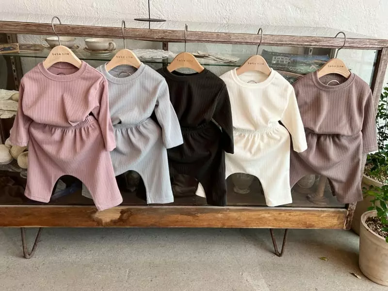 Bebe Nine - Korean Baby Fashion - #babyboutiqueclothing - Daily Bebe Top Bottom Set - 12