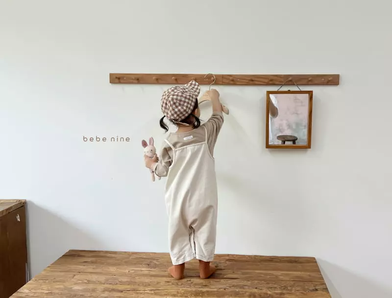 Bebe Nine - Korean Baby Fashion - #babyfashion - Butter Dungarees Bodysuit Denim - 5