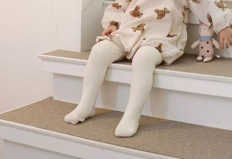 Bebe Nine - Korean Baby Fashion - #babyfashion - Stomach Foot Leggings Simple - 6