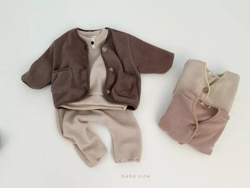 Bebe Nine - Korean Baby Fashion - #babyfashion - Beeb Hush Cardigan - 2