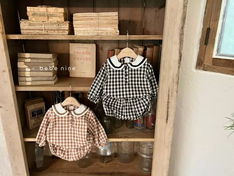Bebe Nine - Korean Baby Fashion - #babyfever - Cacao Bloomer Top Bottom Set - 6