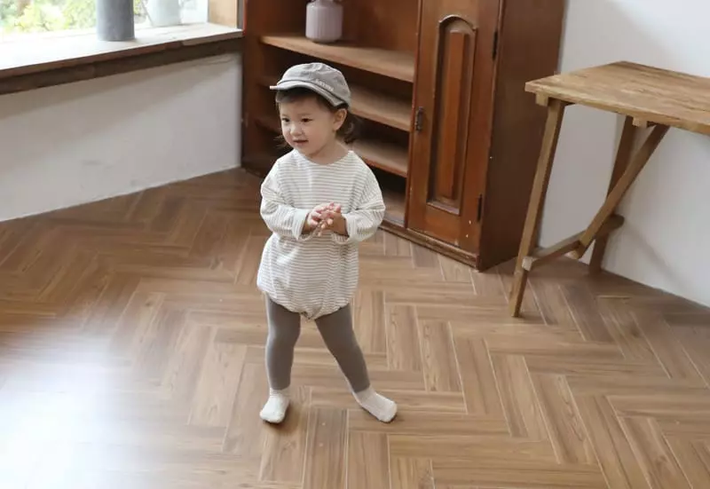 Bebe Nine - Korean Baby Fashion - #babyfashion - Otte Stripes Bodysuit - 4