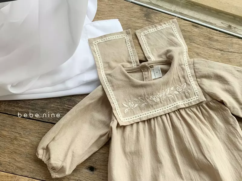 Bebe Nine - Korean Baby Fashion - #babyfever - Sorbe Embroidery Bodysuit - 12