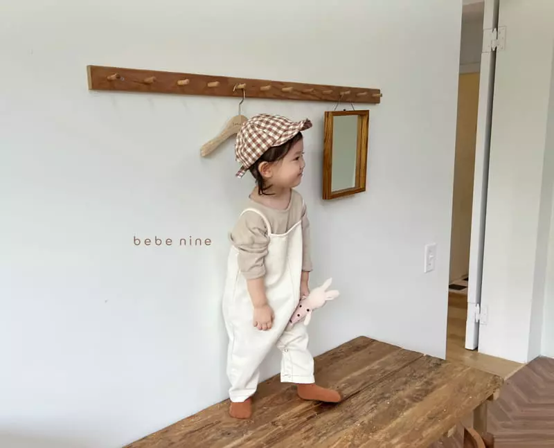 Bebe Nine - Korean Baby Fashion - #babygirlfashion - Butter Dungarees Bodysuit Denim - 7