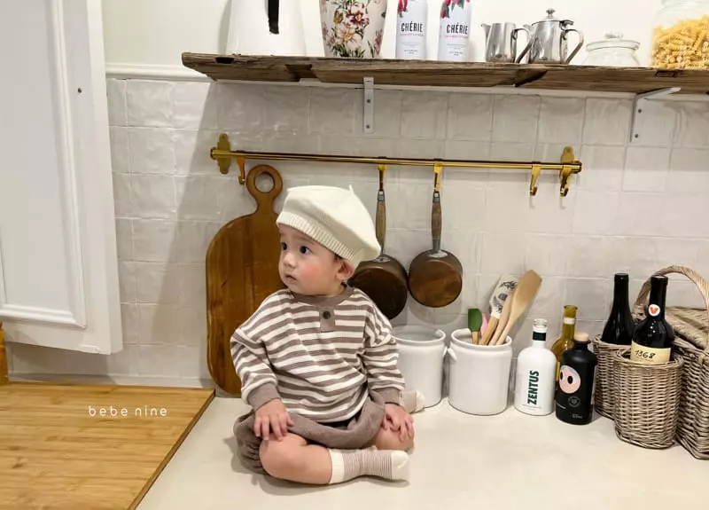 Bebe Nine - Korean Baby Fashion - #babylifestyle - Ppappiyong Waffle Top Bottom Set - 3