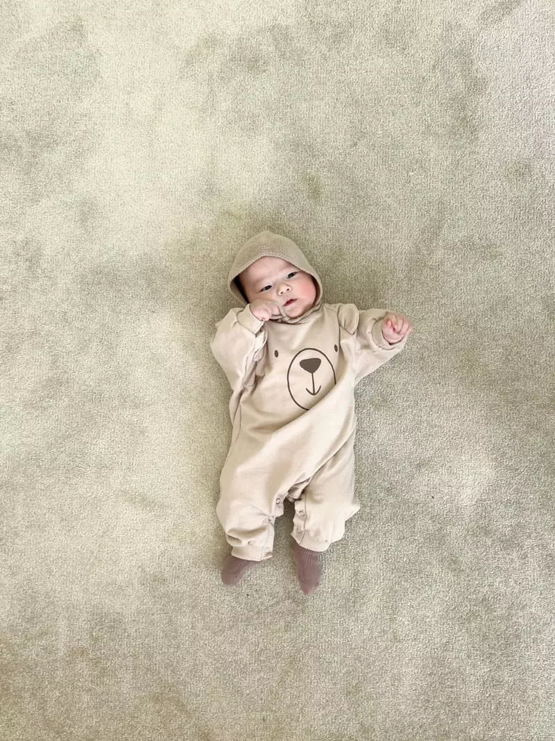 Bebe Nine - Korean Baby Fashion - #babylifestyle - Bear Bodysuit - 2