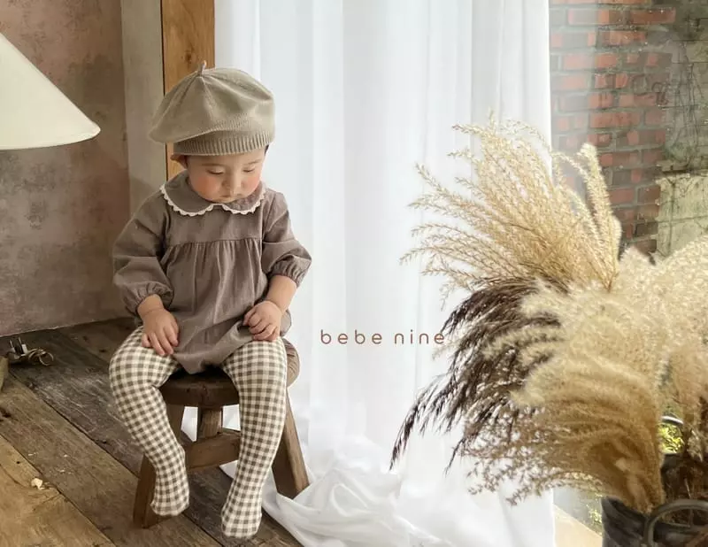 Bebe Nine - Korean Baby Fashion - #babyoninstagram - Cocoa Lace Bodysuit - 6