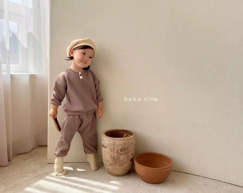 Bebe Nine - Korean Baby Fashion - #babylifestyle - Knit Daily Top Bottom Set - 4