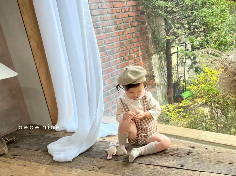 Bebe Nine - Korean Baby Fashion - #babyootd - Circle Collar Tee Ivory - 2