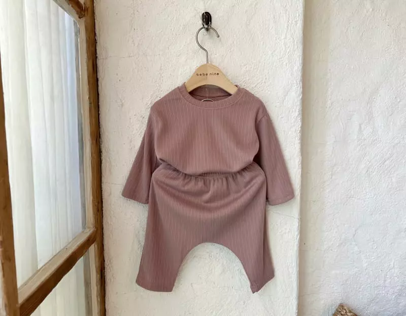 Bebe Nine - Korean Baby Fashion - #babyoninstagram - Daily Bebe Top Bottom Set - 4